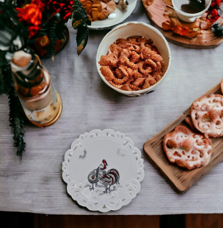 Serwetka wielkanocna Koguty 30 cm(2).jpg