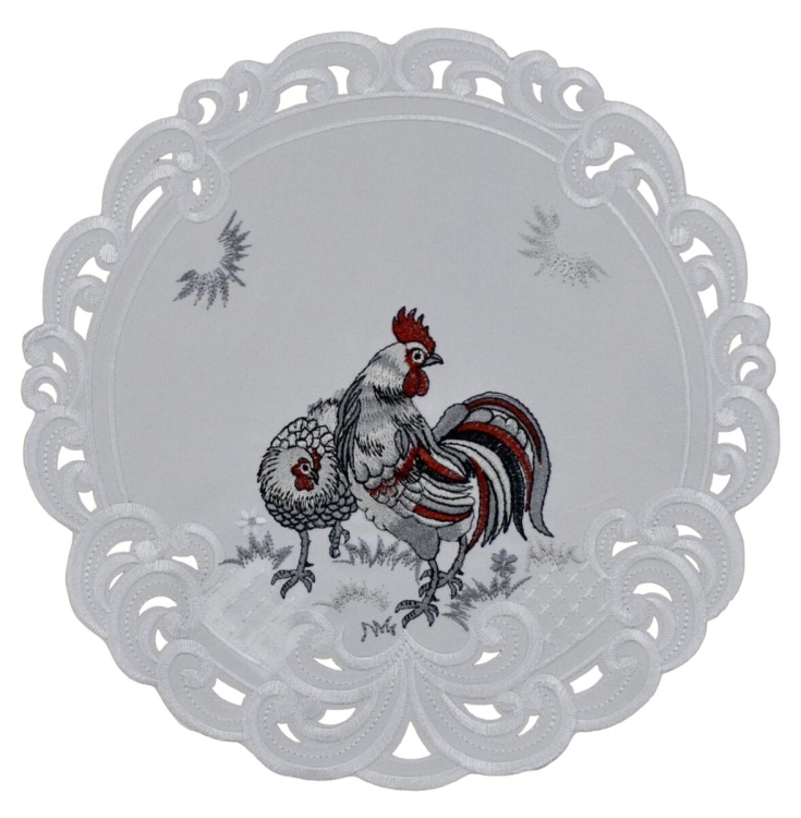 Serwetka wielkanocna Koguty 30 cm(1).jpg