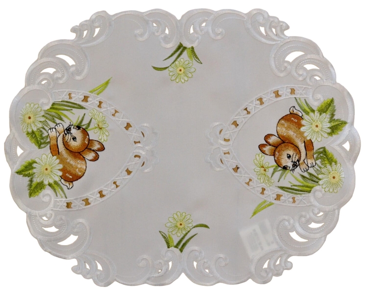 Serwetka wielkanocna na stół 35x45 cm króliczek(1).jpg