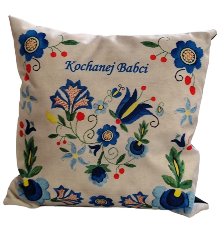 Poduszka dekoracyjna na Dzień Babci - Kaszuby (czarny tył)1.jpg