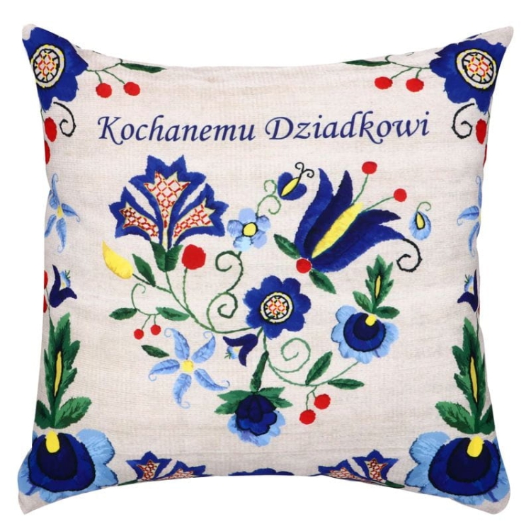 Poduszka dekoracyjna na Dzień Dziadka - Kaszuby.jpg