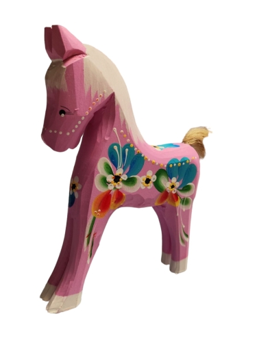 Koń drewniany i malowany różowy4.jpg