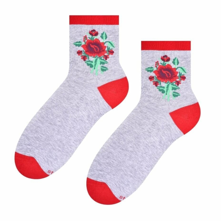 Skarpetki łowickie szare 35-37.jpg