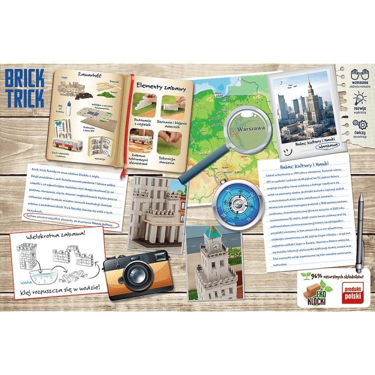 Bric Trick Podróże - Pałac Kultury - trefl - klocki.webp