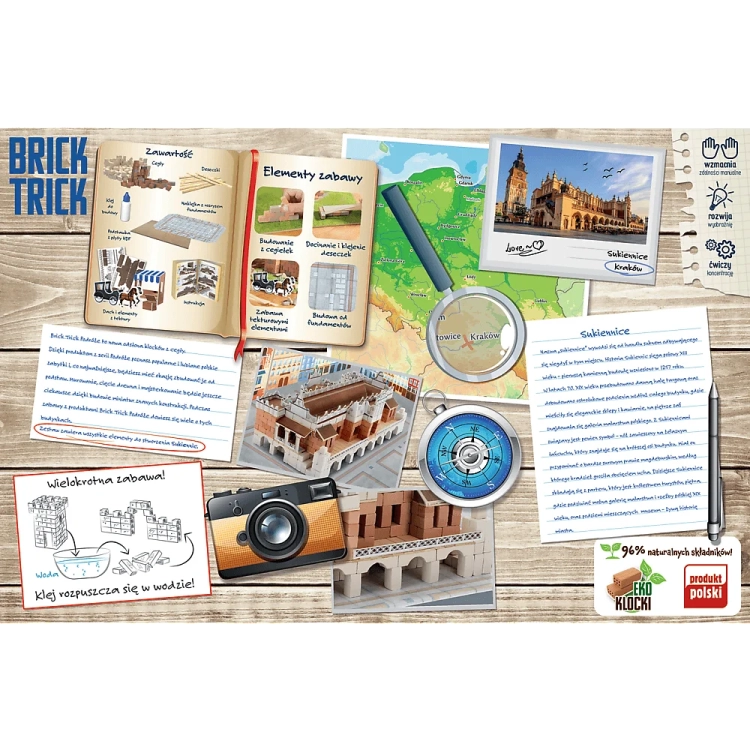 Brick Trick Podróże - Sukiennice - klocki ceramiczne - krakowskie.webp