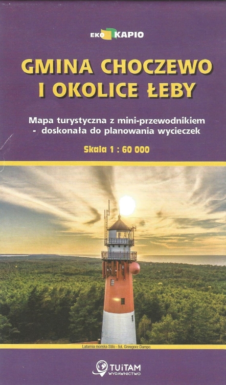 Mapa Choczewo – Łeba, z cmentarzami ewangelickimi i latarnią Stilo