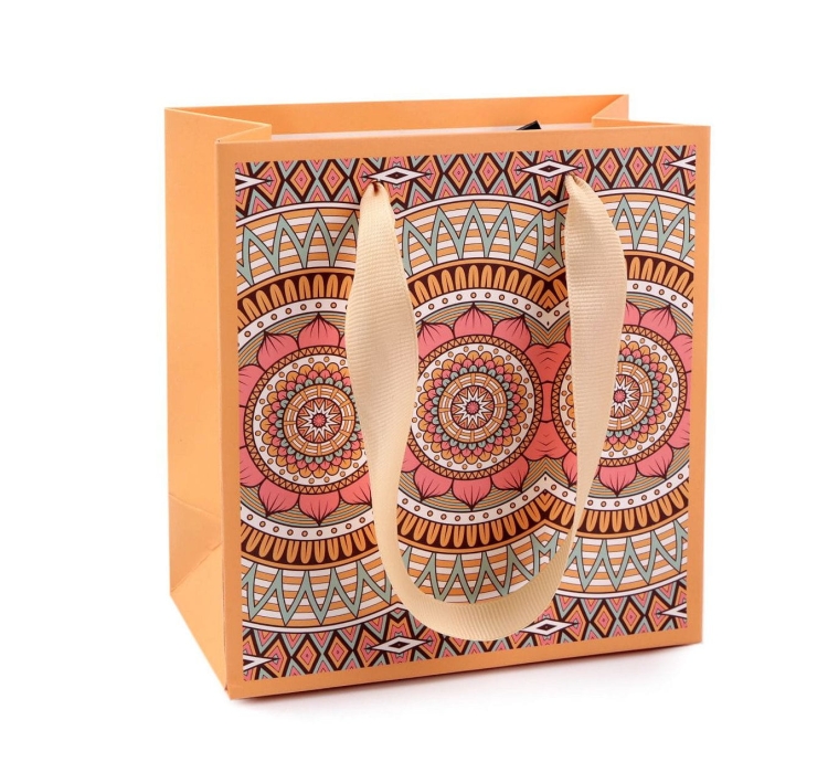 Torebka podarunkowa folk, łososiowa 14x15.jpg