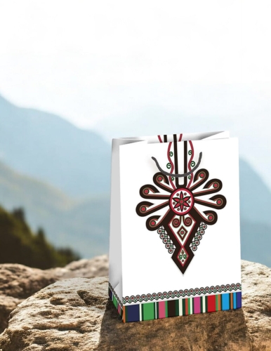 Średnia torebka ozdobna - Podhale parzenica - biała(1).jpg