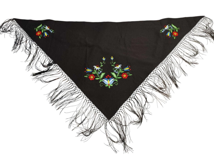 Chusta haftowana ze wzorami kaszubskimi 100 x 150 cm10.jpg