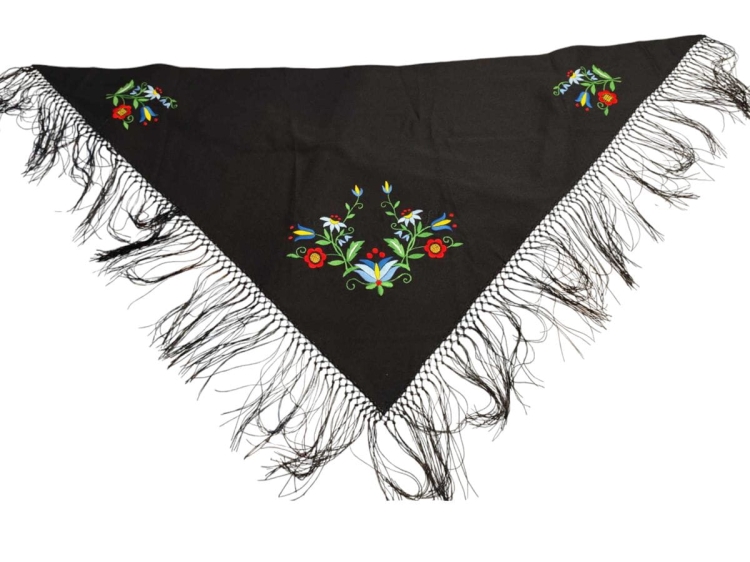 Chusta haftowana ze wzorami kaszubskimi 100 x 150 cm6.jpg