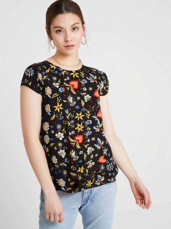 Sukienka folk kaszubska (czarna) krótki rękaw.png