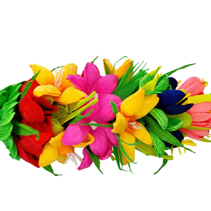 Opis produktu – Palemka wielkanocna z bibuły kolorowa, ręcznie robiona3.jpg