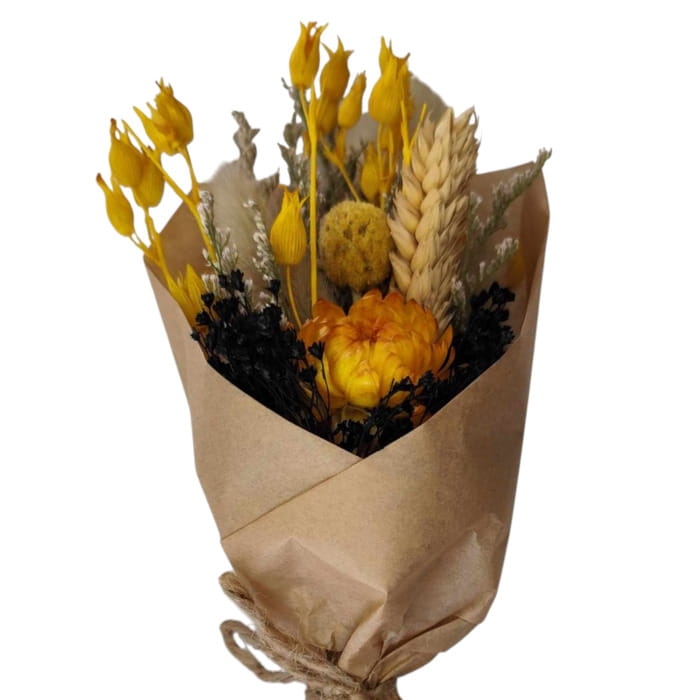 Bukiecik kwiatów suszonych Słońce i Cień