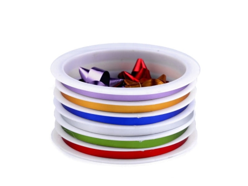 Zestaw wstążki foliowe + rozetki (mix kolorów)2.jpg