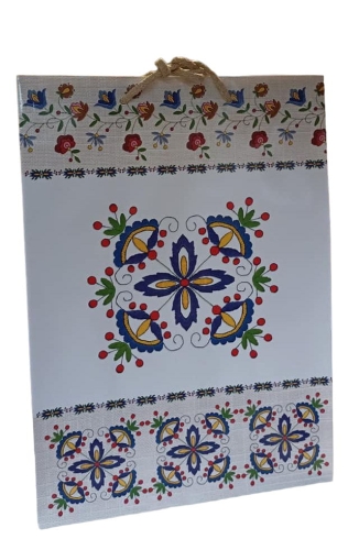 Mała torebka ozdobna - haft kaszubski - Wdzydze