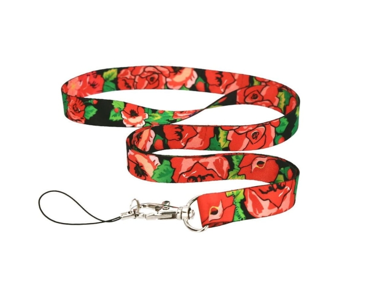 Smycz folk Podhale haft, czerwona.jpeg