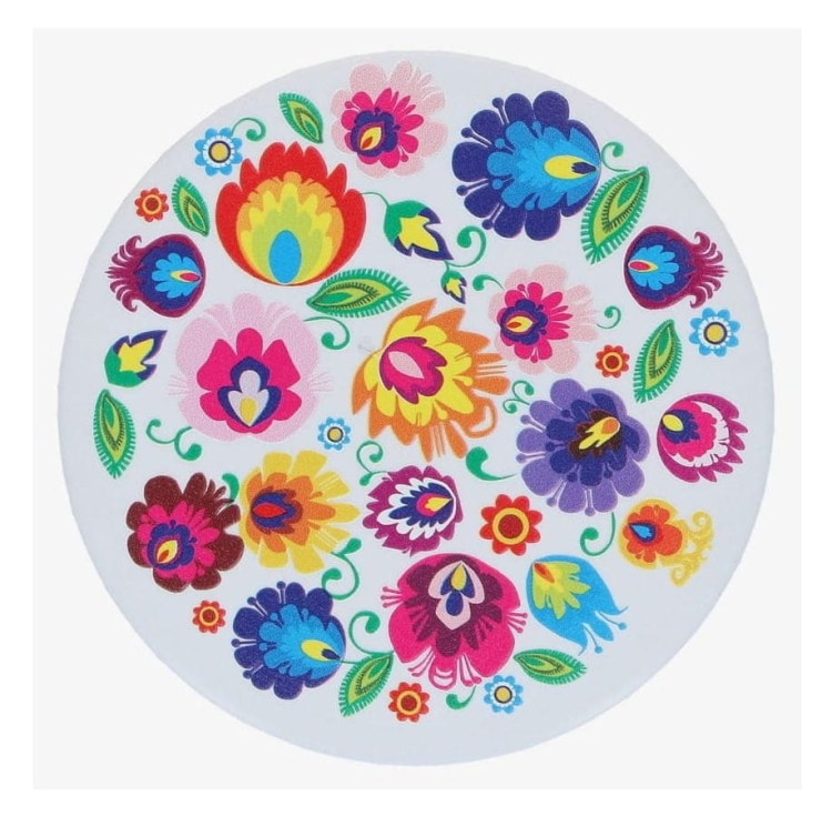 magnes_okragly_folk_lowicki_bialy_wypukly_relief