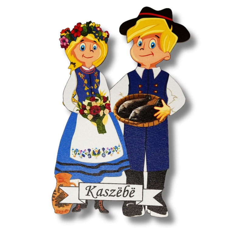 magnes_drewniany_para_kaszubska_folk