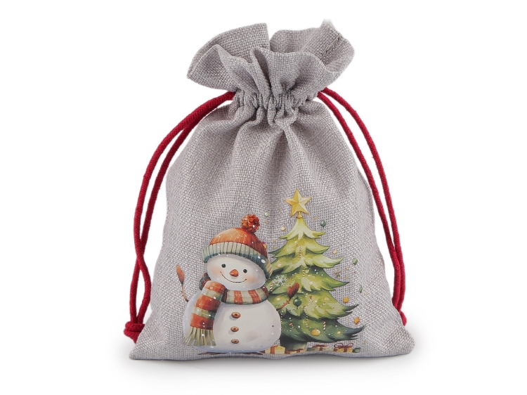 woreczek-jutowy-na-prezenty-bozonarodzeniowe-balwanek-choinka