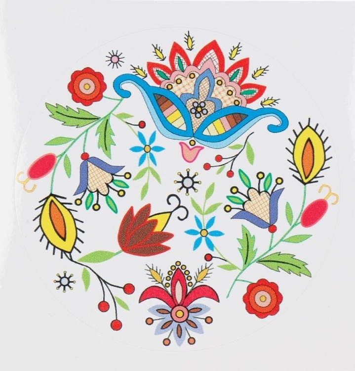 Naklejka_folk_wdzydze_haft