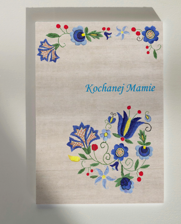 Kartka folk na Dzień Matki kaszubska (duża) + koperta.png