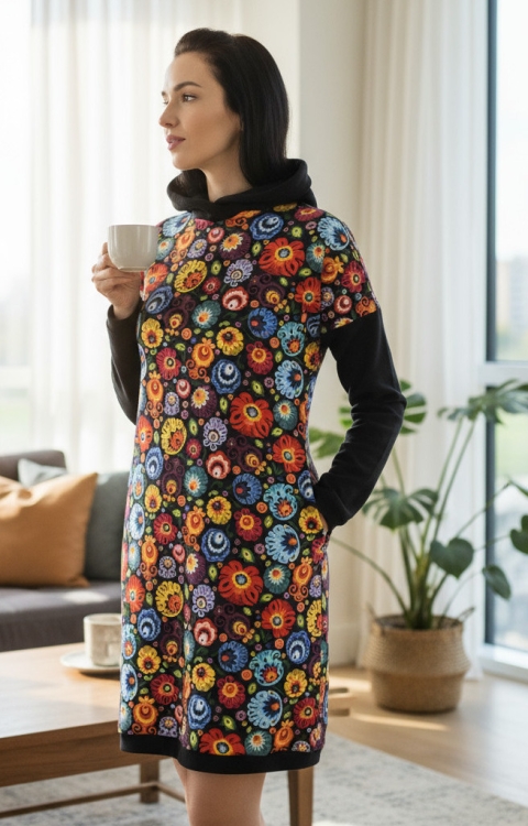 sukienka-folk-lowicka-z-kapturem