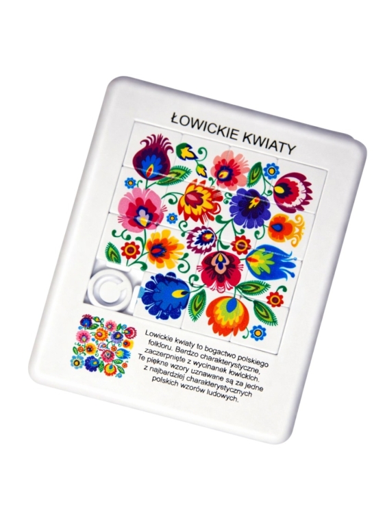 Ukladanka_folk_puzzle_lowickie_kwiaty