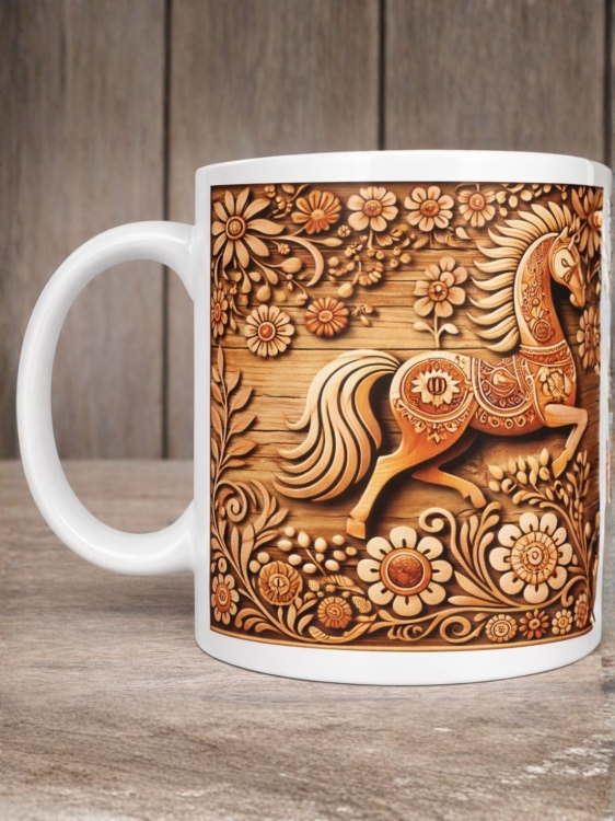 Kubek-folkowy-konie-kwiaty-kolorowy-nadruk-inspirowany-sztuka-ludowa-idealny-na-prezent