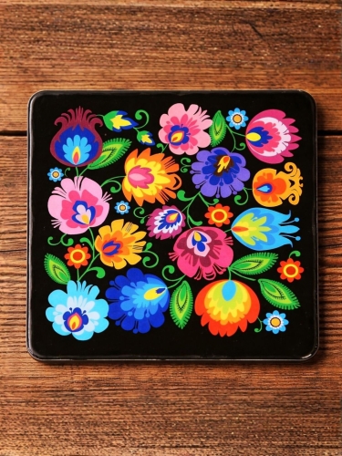 black-lowicz-folk-mug-coaster