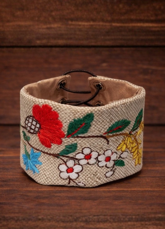 Bransoletka- kociewska-haftowana-folk-ludowy