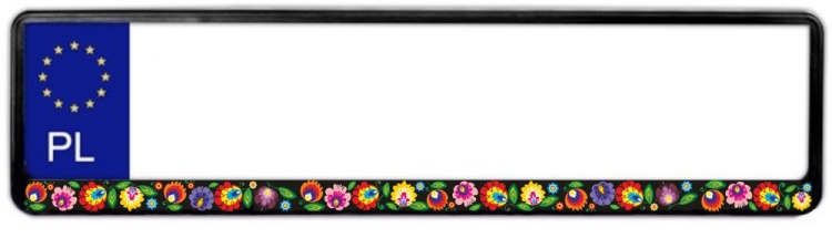 Ramka-tablica-rejestracyjna-Lowicz-czarna