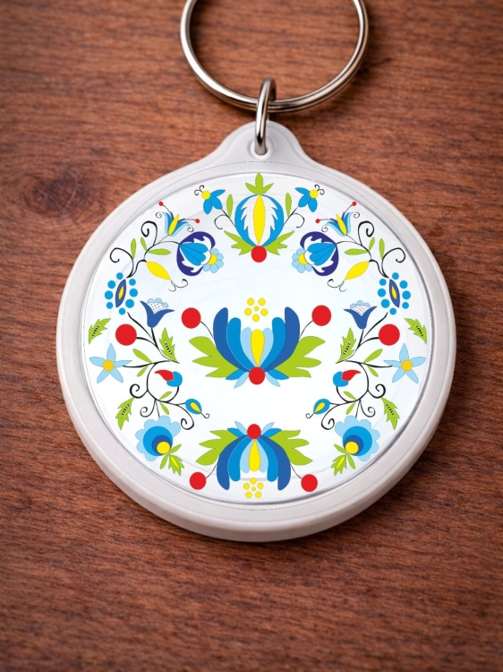 breloczek-okragły-haft-kaszubski-bialy-zukowski