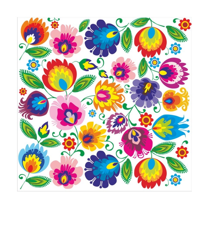 Samoprzylepna_naklejka_folk_wycinanka_lowickim