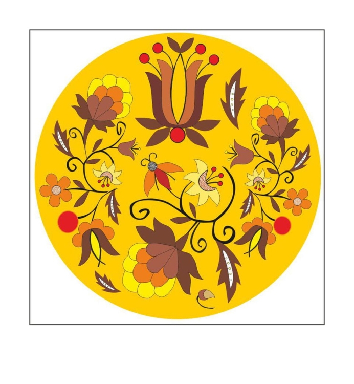 Naklejka_okragla_haft_kaszubski_szkola_borowiacka