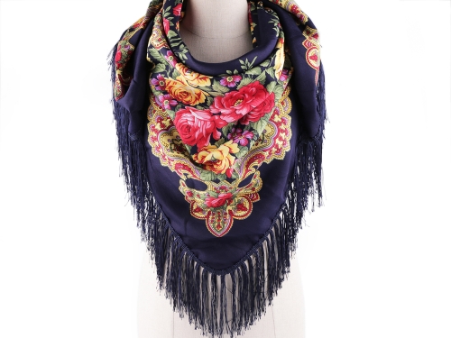 Chusta_goralska_ludowa_105_105_cm_granatowa_folk_ludowa