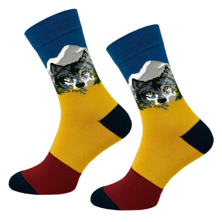 Skarpetki męskie długie wilk 39-42.jpg