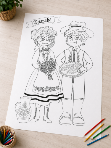 kolorowanka-podlogowa-para-kaszubska