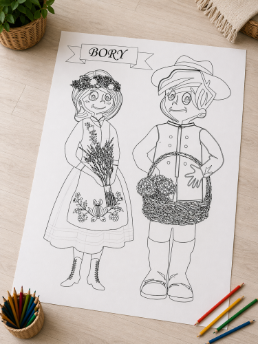 kolorowanka-para-borowiacka-podlogowa