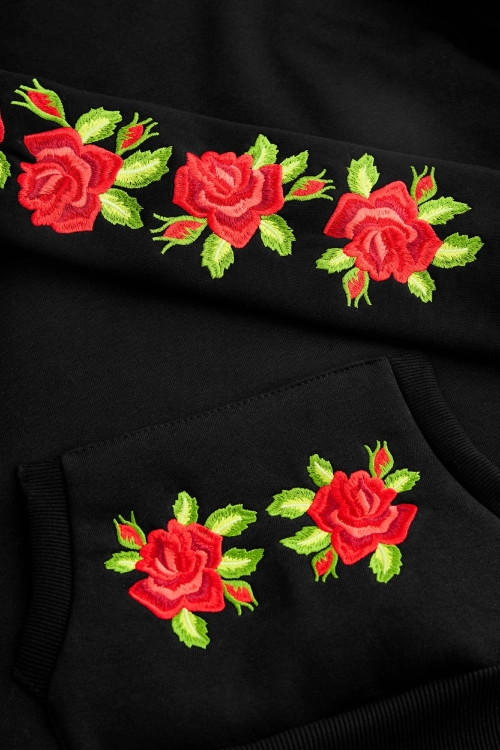 damska-bluza-folk-czarna-kwiaty
