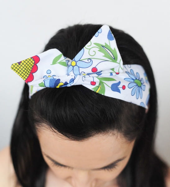 Opaska folk pin-up na włosy kaszubska biała