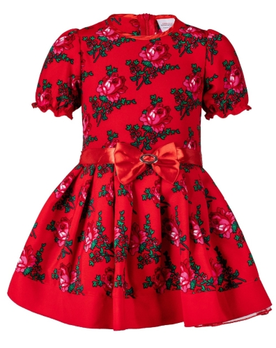 sukienka-dziecieca-folk-czerwona