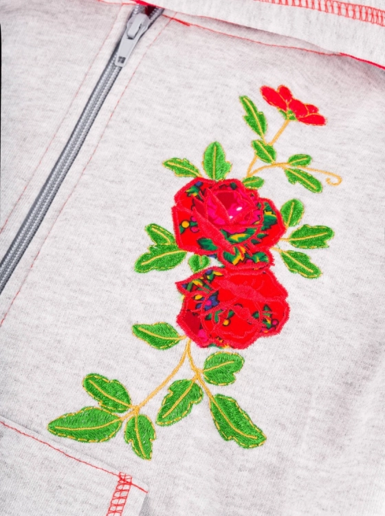 dziecieca-bluza-folk-szara-kwiaty