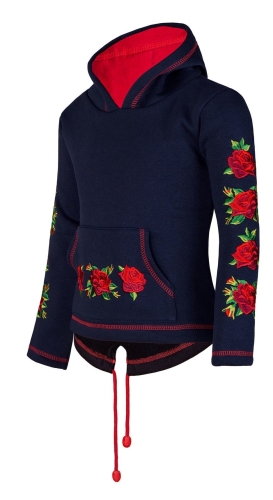 dziecieca-bluza-folk-granatowa