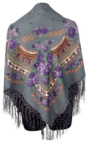 Chusta folk w kwiaty szara 100 cm1.jpg