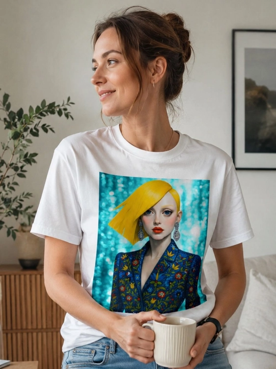 koszulka-damska-portret-kobiety-haft-kaszubski