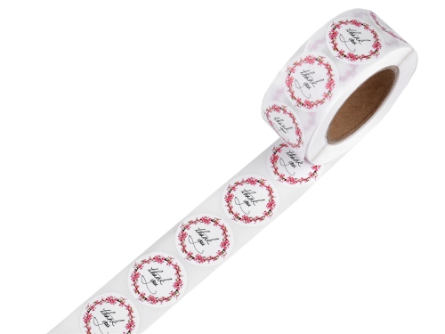naklejki-papierowe-thank-you-25-mm-bialo-rozowe-500-szt