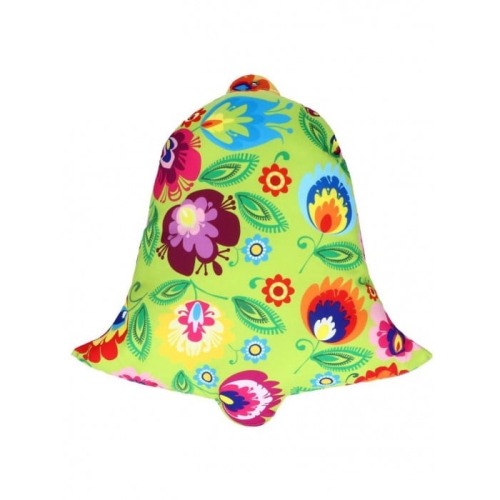 Dzwonek folk świąteczny ze wzorem łowickim.jpg