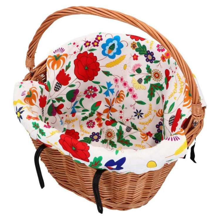 Wkład do kosza na zakupy rower Kociewie, białe folk.jpg