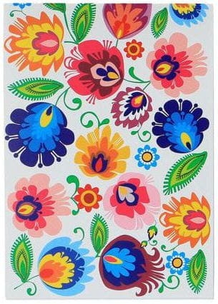 Mały folk notes A6 łowickie kwiaty