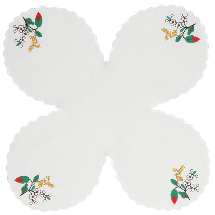 Serwetka do koszyczka wielkanocnego z haftem kociewskim.